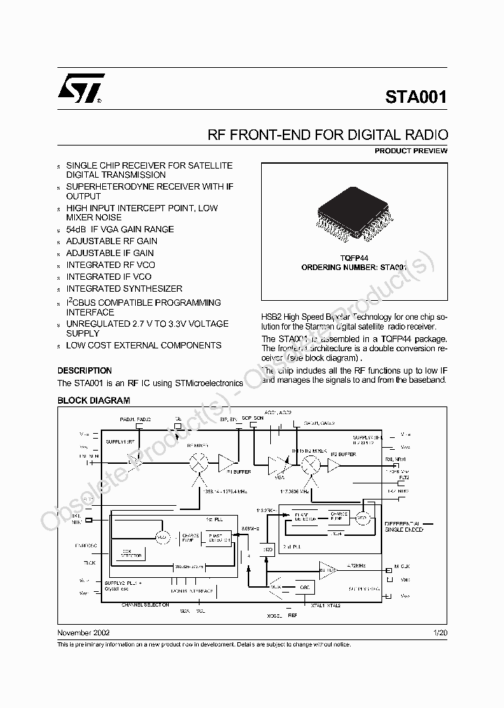 STA001_6981998.PDF Datasheet