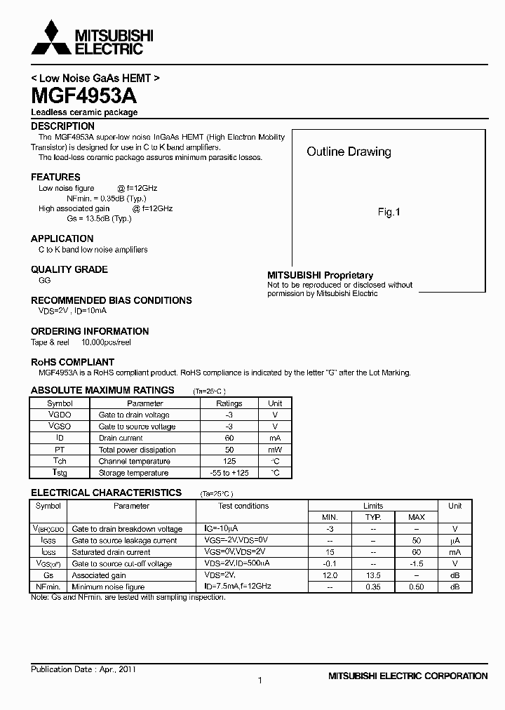 MGF4953A11_6985270.PDF Datasheet