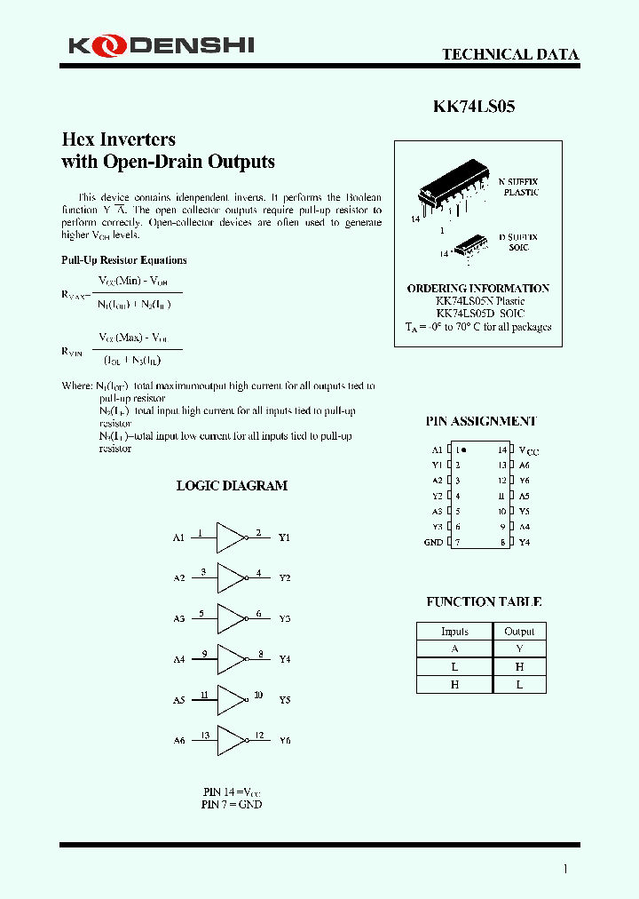 KK74LS05N_6986549.PDF Datasheet