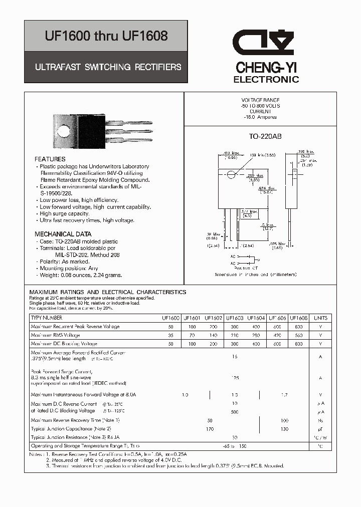 UF1600_6990213.PDF Datasheet