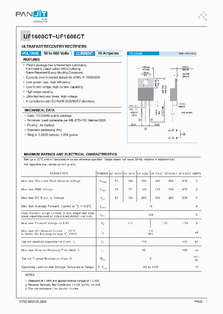 UF1600CT09_6990215.PDF Datasheet