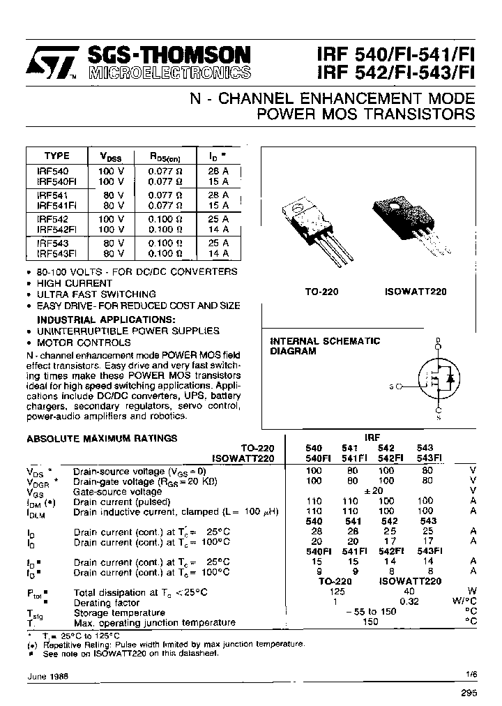 IRF542_6992062.PDF Datasheet