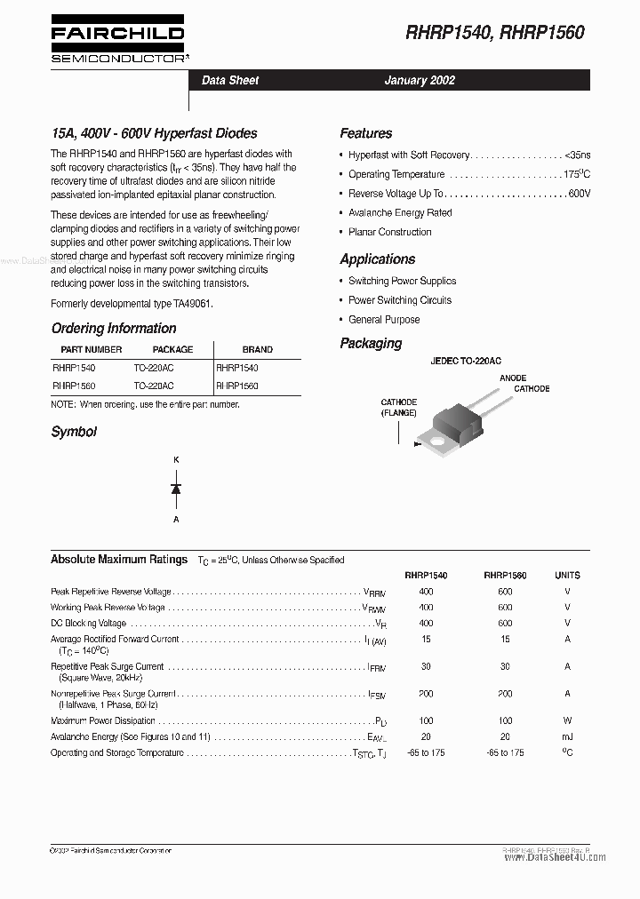 RHRP1560_6999207.PDF Datasheet