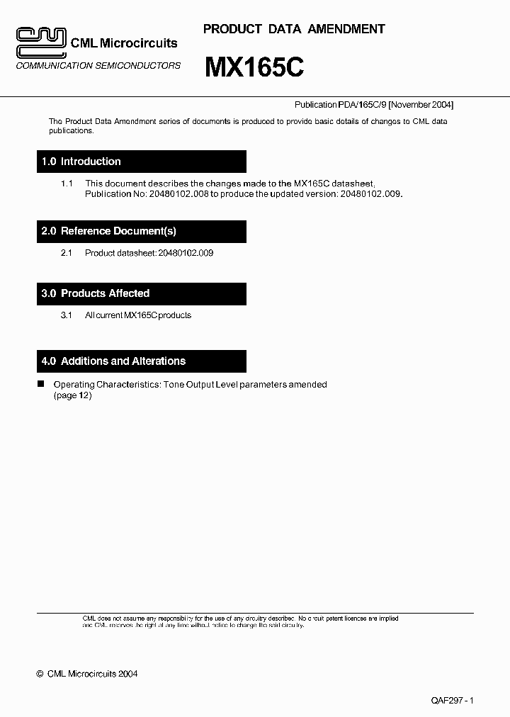 MX165C_7000026.PDF Datasheet