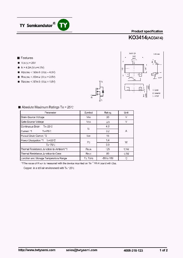 AO3414_7001479.PDF Datasheet