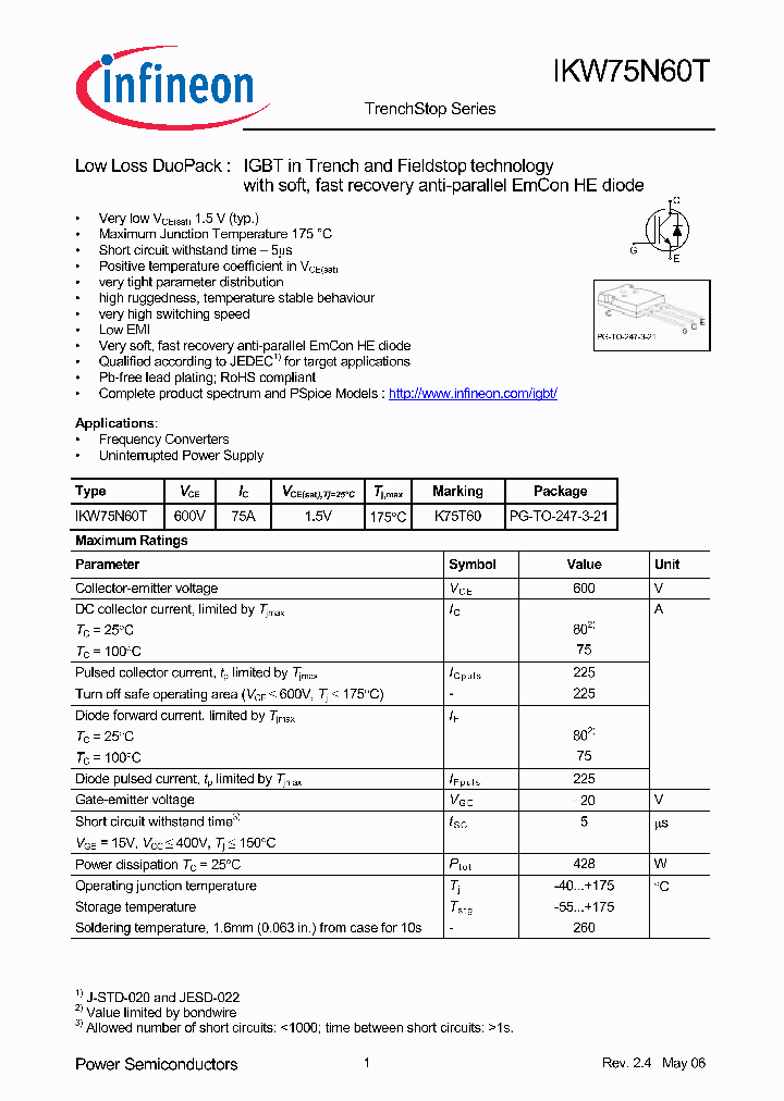 INFINEONTECHNOLOGIESAG-IKW75N60T_7002478.PDF Datasheet