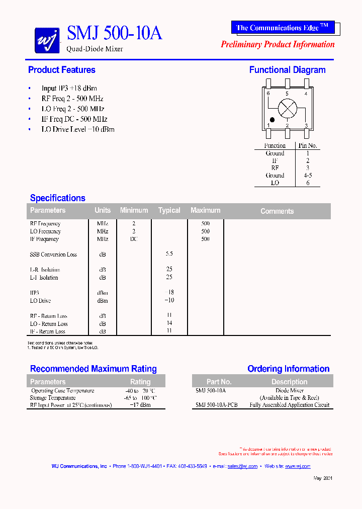 SMJ500-10A_7011839.PDF Datasheet
