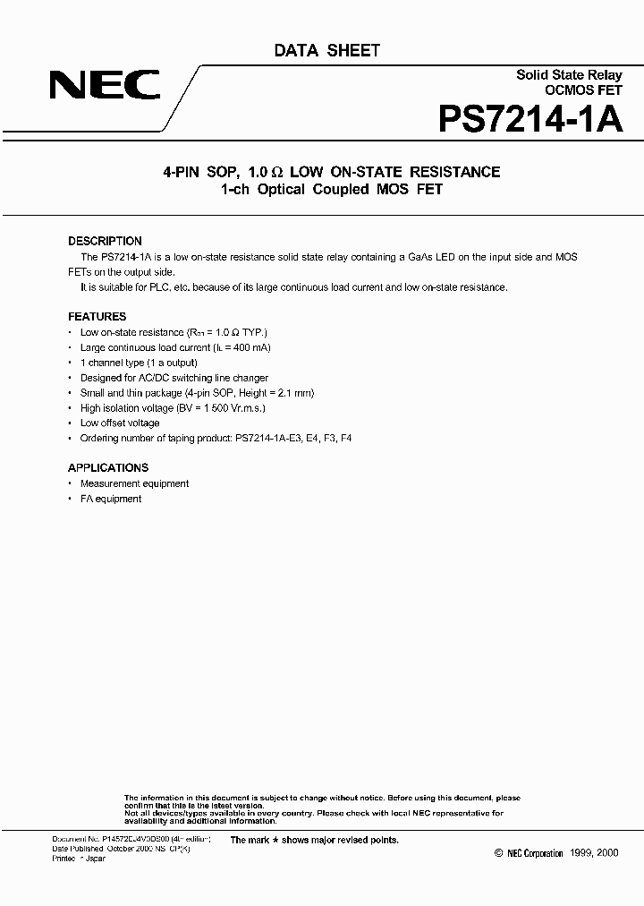 PS7214-1A-E3_7016979.PDF Datasheet