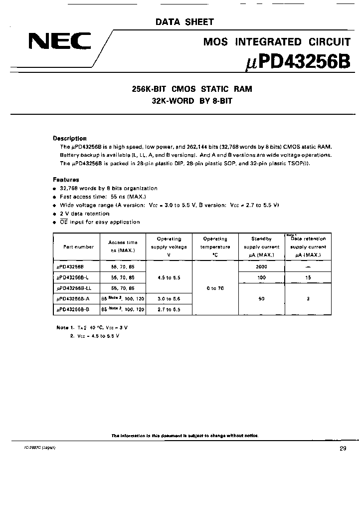 UPD43256BGW-85L-9JL-A_7020426.PDF Datasheet