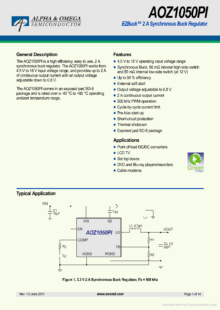 AOZ1050PI_7095517.PDF Datasheet