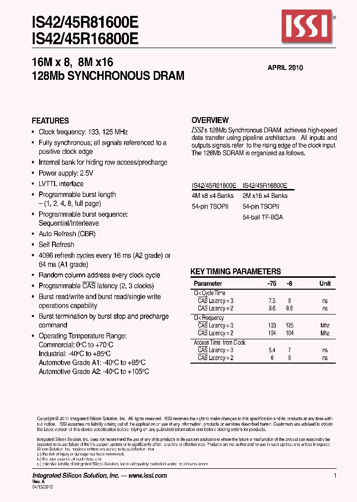 IS42R16800E-8BL_7092216.PDF Datasheet