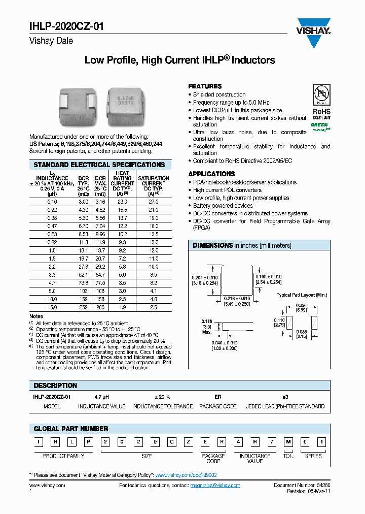 IHLP2020CZER1R0M01_7107308.PDF Datasheet