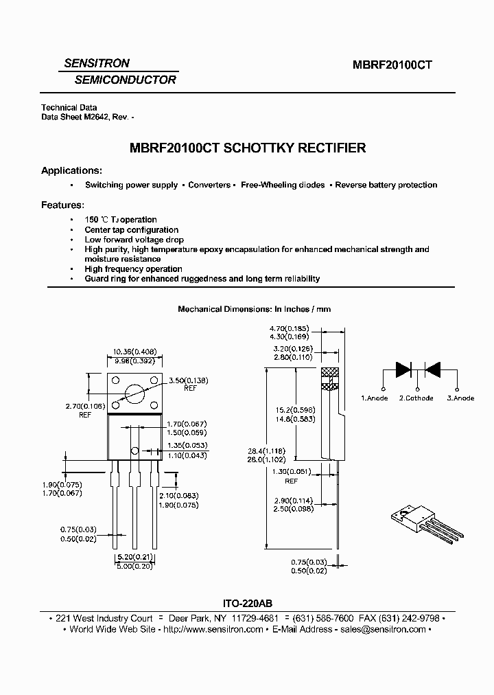 MBRF20100CT_7118338.PDF Datasheet