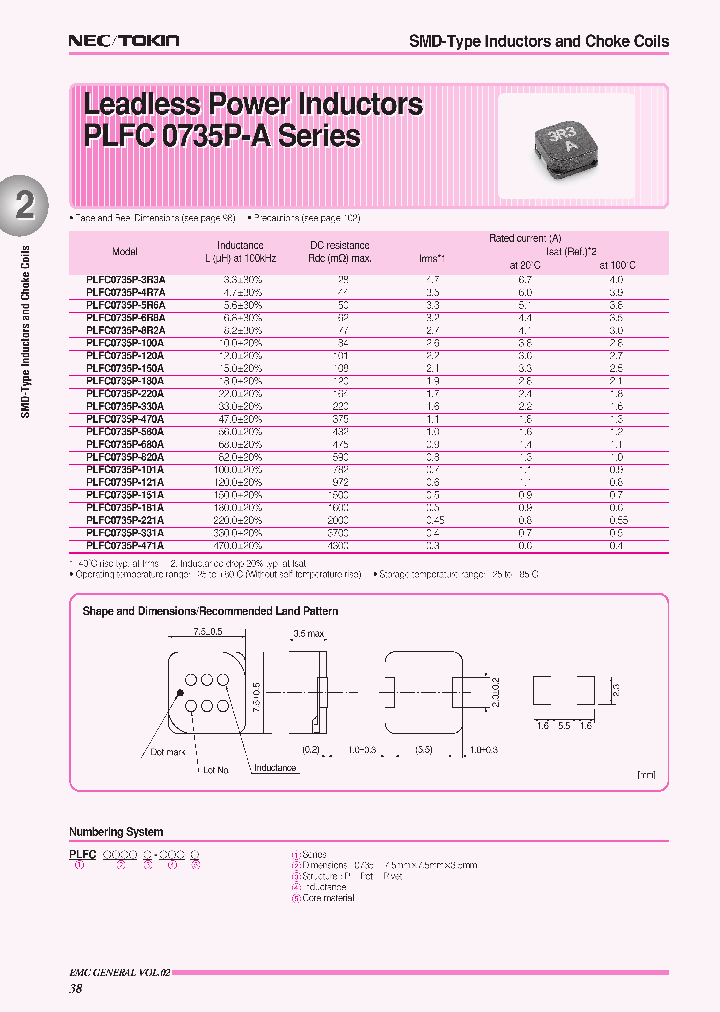 PLFC0735P-101A_7129975.PDF Datasheet