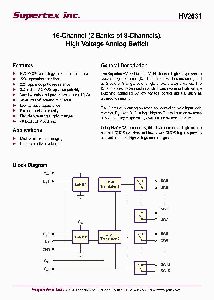 SUPERTEXINC-HV2631FG-G_7146391.PDF Datasheet