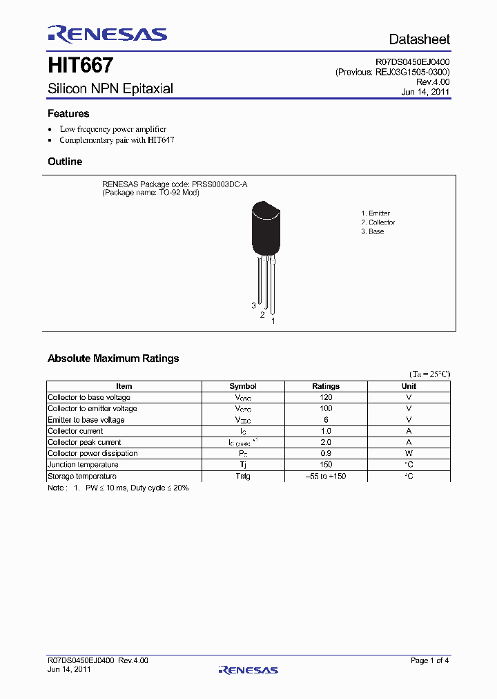 HIT667-HQ_7148615.PDF Datasheet