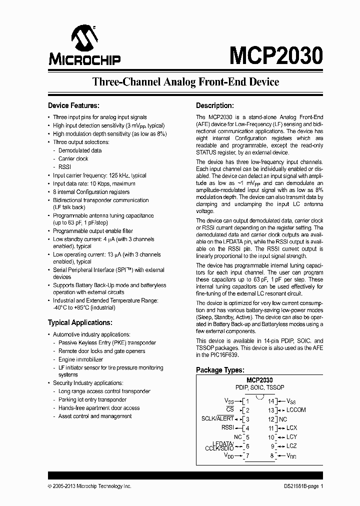 MCP203013_7152478.PDF Datasheet