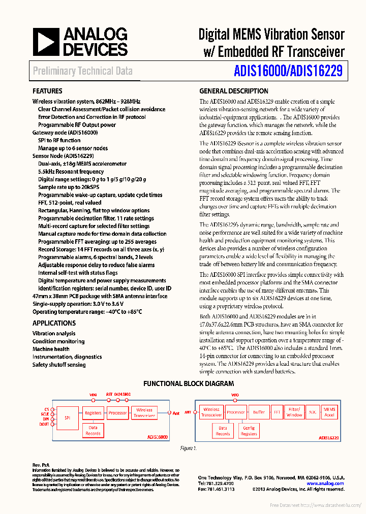 ADIS16000_7180678.PDF Datasheet