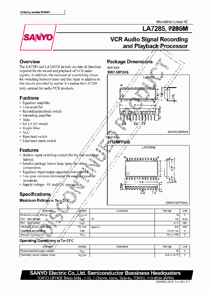 LA7285_7202893.PDF Datasheet