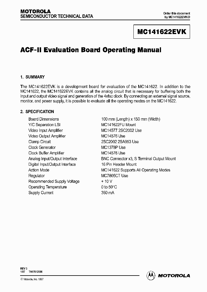 MOTOROLAINC-MC141622FU_7204933.PDF Datasheet