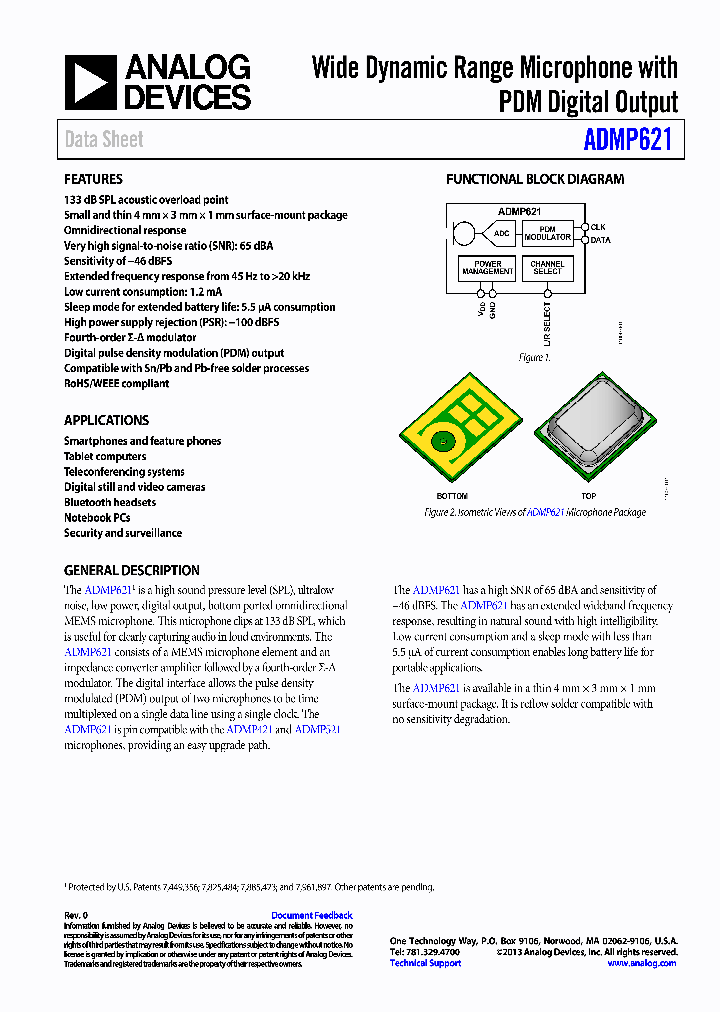 ADMP621ACEZ-RL_7238958.PDF Datasheet