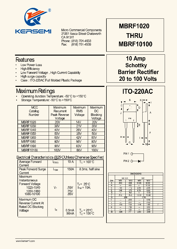 MBRF10100_7239025.PDF Datasheet