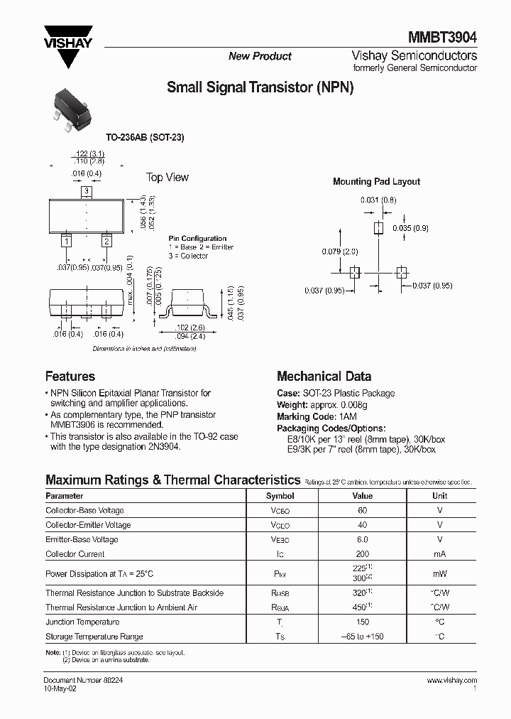 MMBT3904_7248526.PDF Datasheet