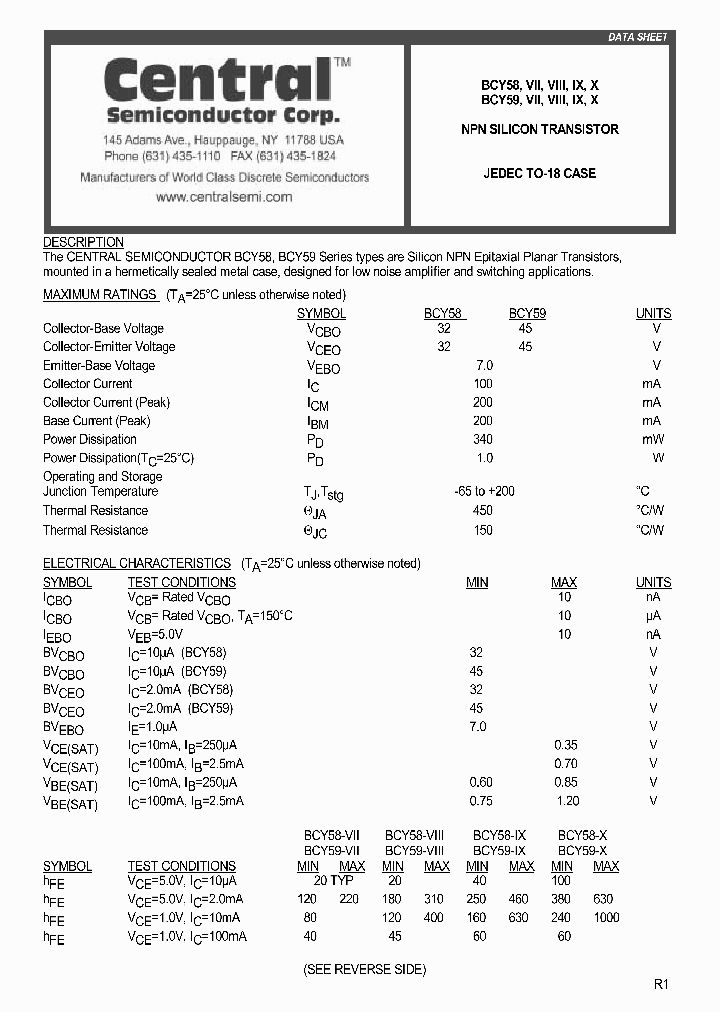 BCY59VIILEADFREE_7251702.PDF Datasheet