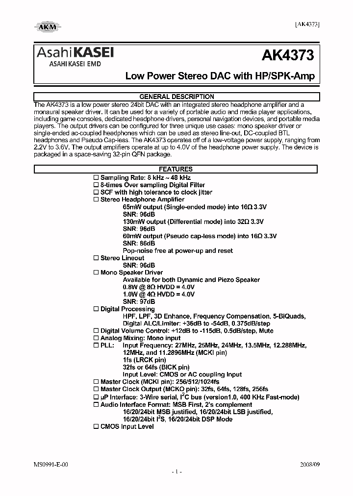 AKD4373_7256808.PDF Datasheet