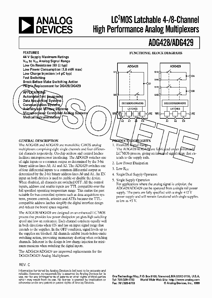 ADG428BPZ_7278244.PDF Datasheet