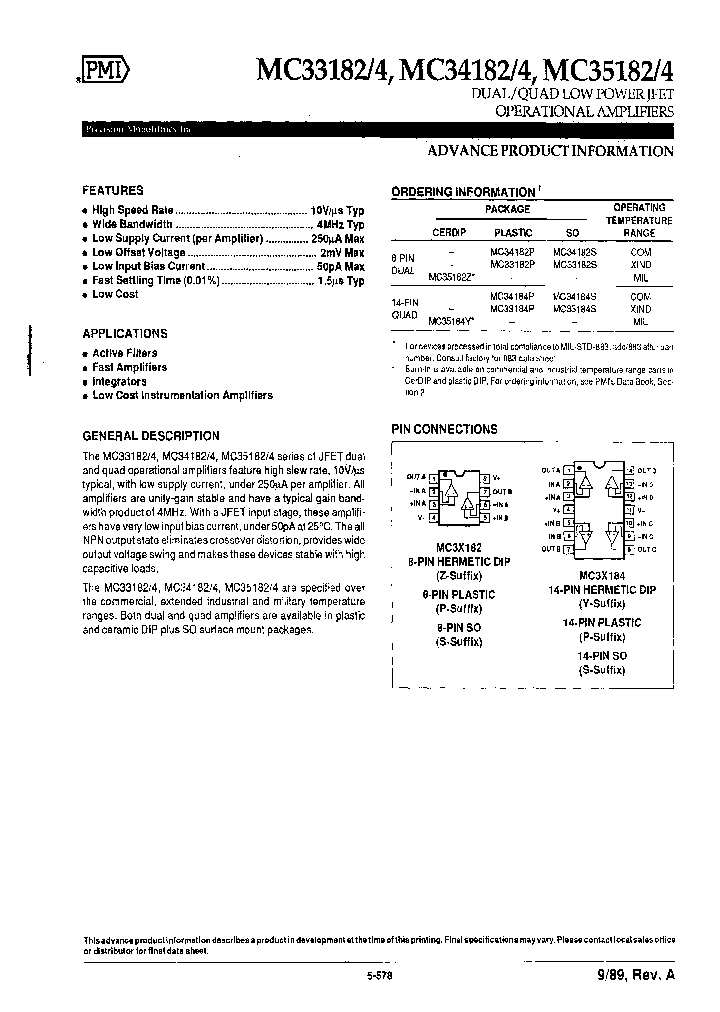 MC33182P_7283640.PDF Datasheet