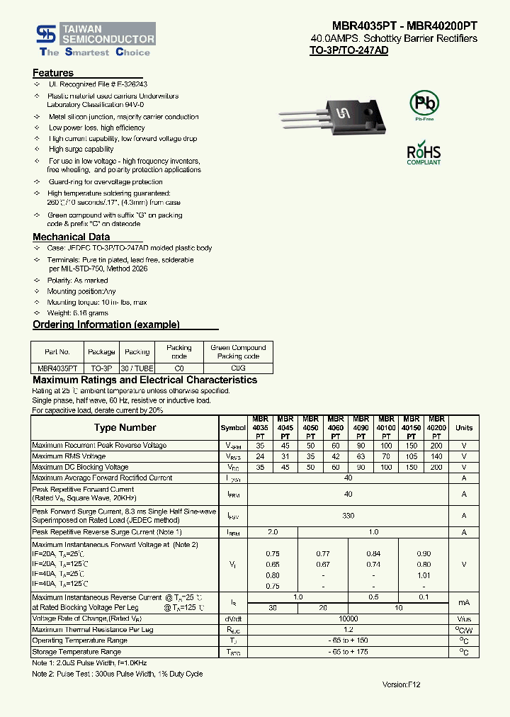 MBR4035PT13_7284530.PDF Datasheet