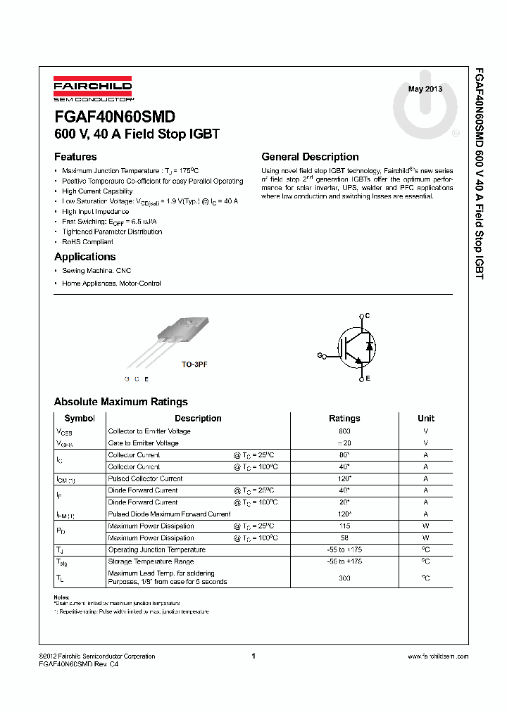 FGAF40N60SMD_7286062.PDF Datasheet