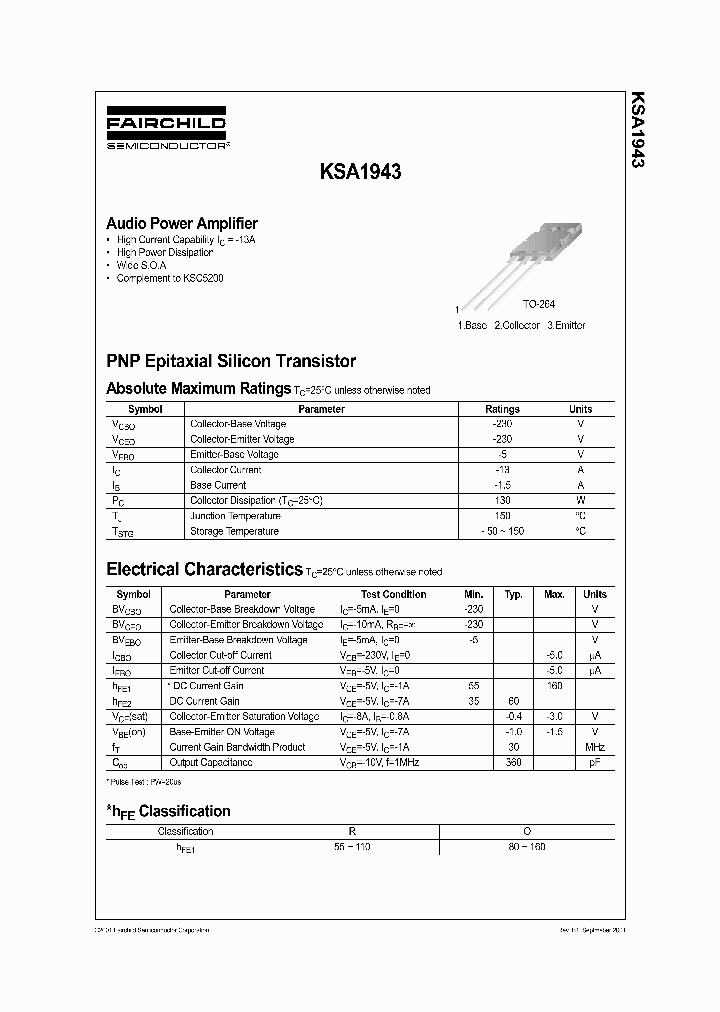 KSA1943O_7289117.PDF Datasheet