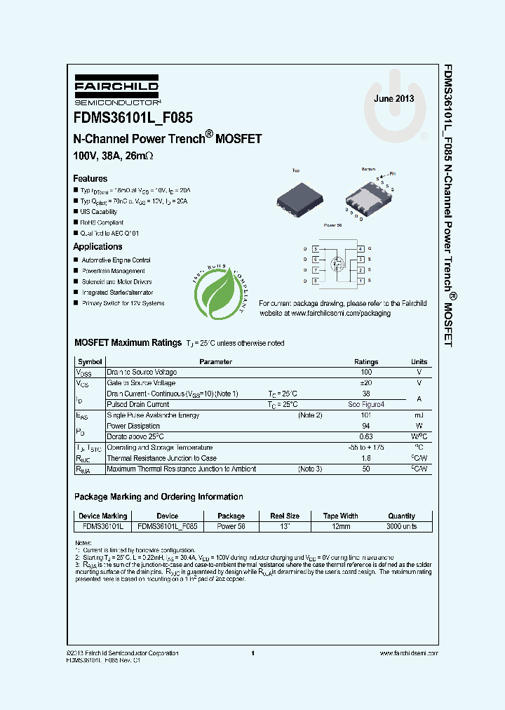 FDMS36101LF085_7293471.PDF Datasheet