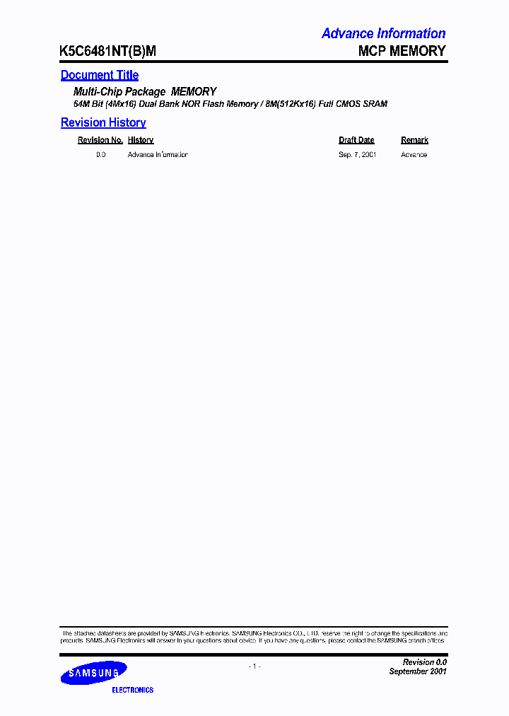 K5C6481NBM-T355_7303200.PDF Datasheet