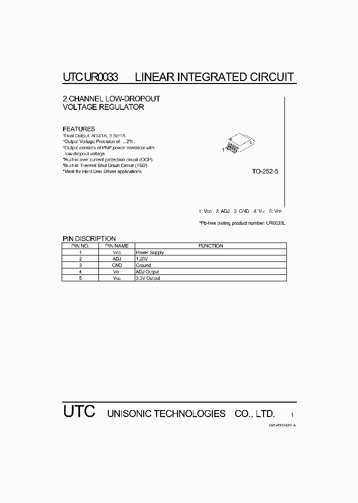 UTCUR0033_7303564.PDF Datasheet