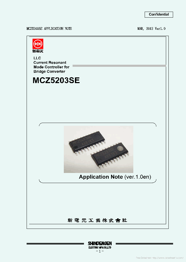 MCZ5203SE_7304394.PDF Datasheet