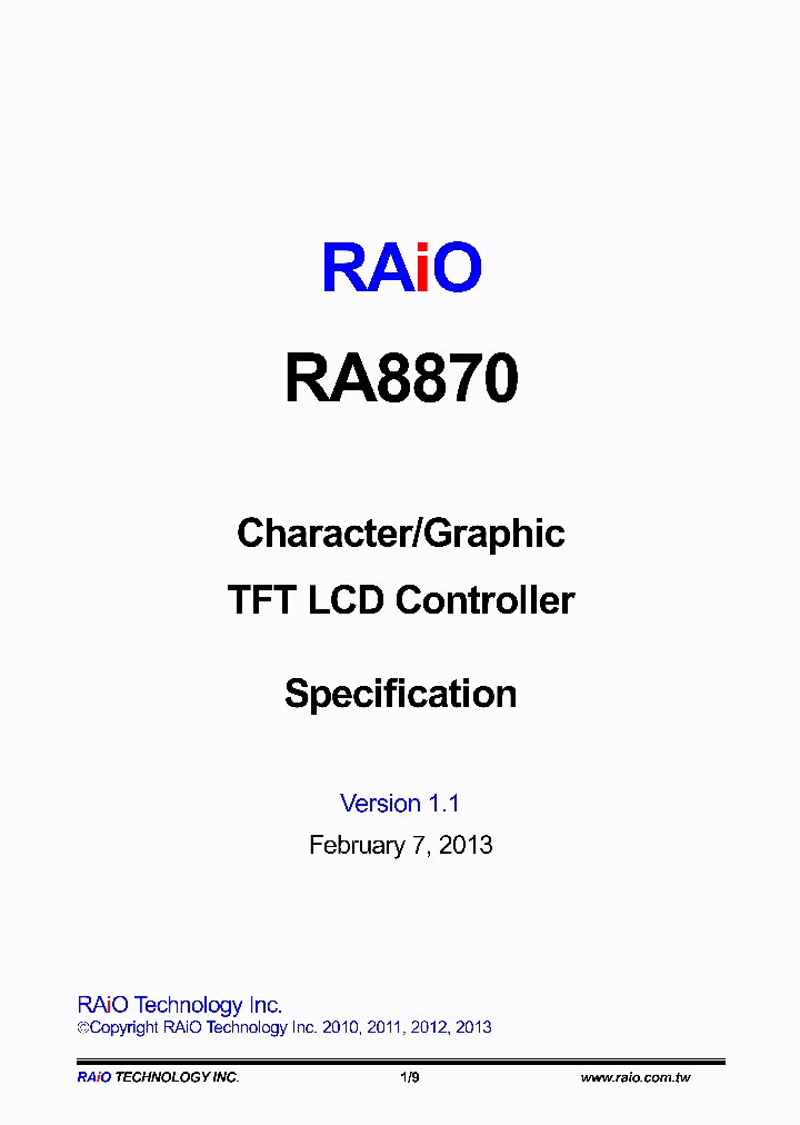 RA8870_7304677.PDF Datasheet
