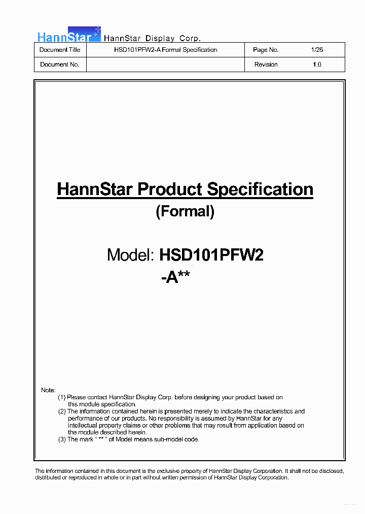 HSD101PFW2-A_7307412.PDF Datasheet