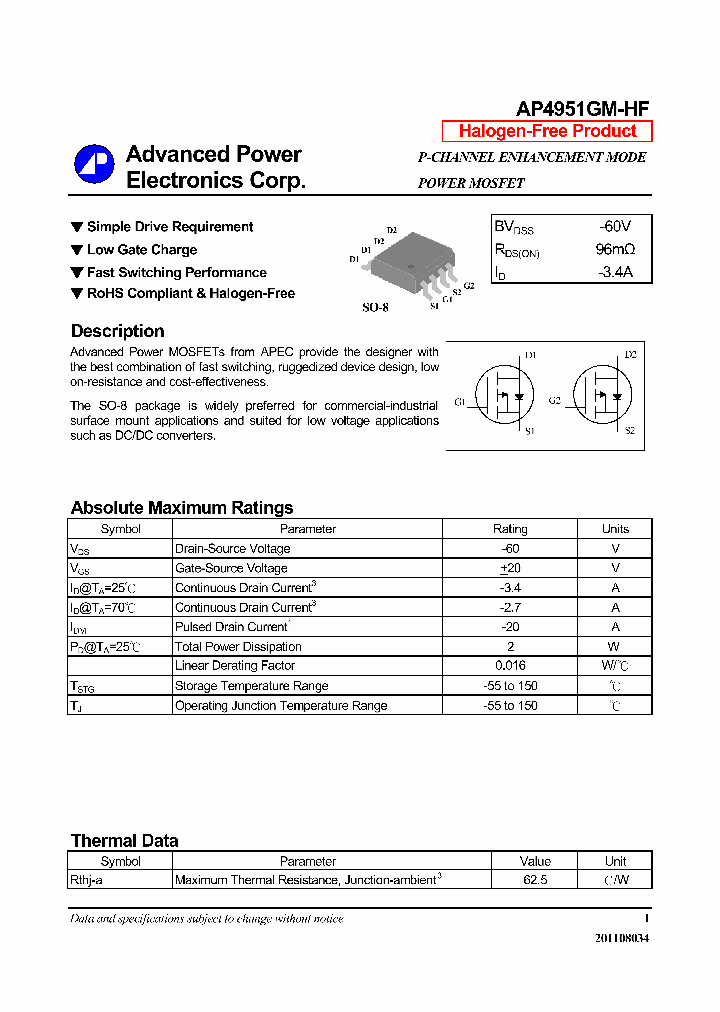 AP4951GM-HF_7313534.PDF Datasheet