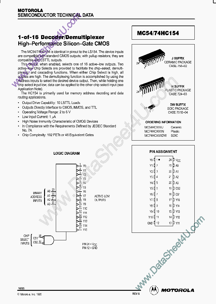 MC74HC154_7316773.PDF Datasheet