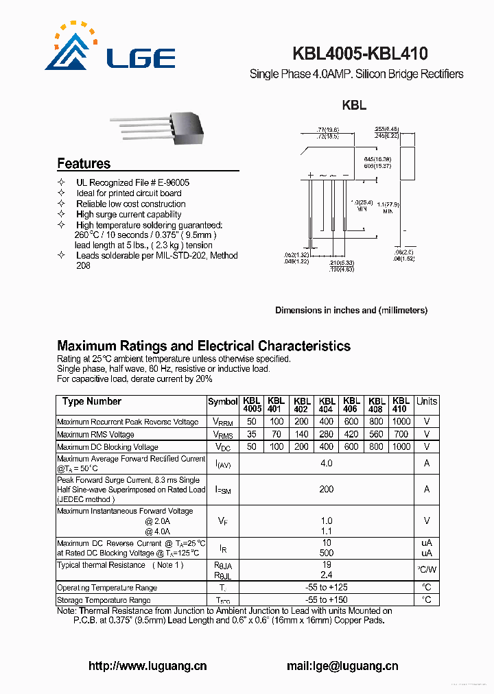 KBL4005_7318531.PDF Datasheet