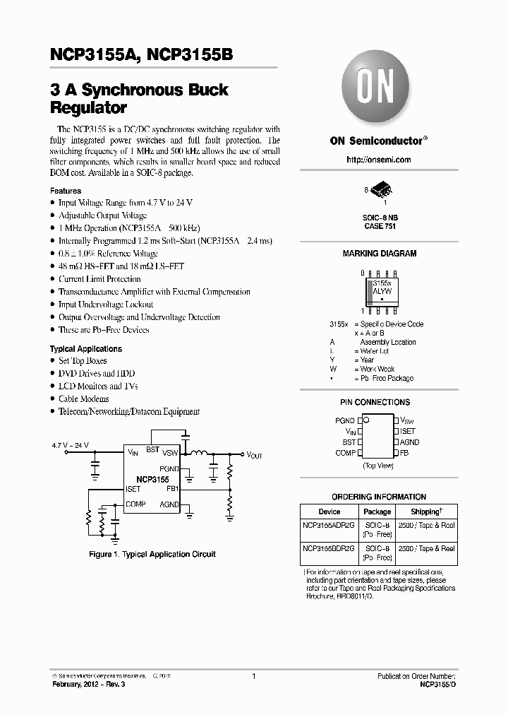 NCP3155ADR2G_7321940.PDF Datasheet