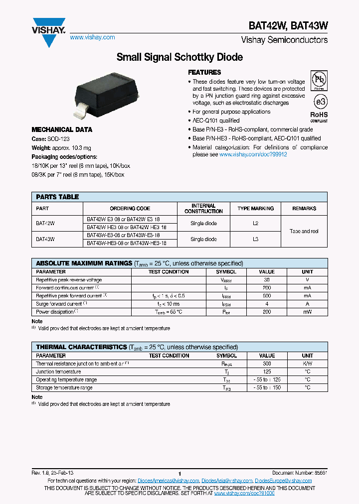 BAT43W-V-G-18_7322101.PDF Datasheet