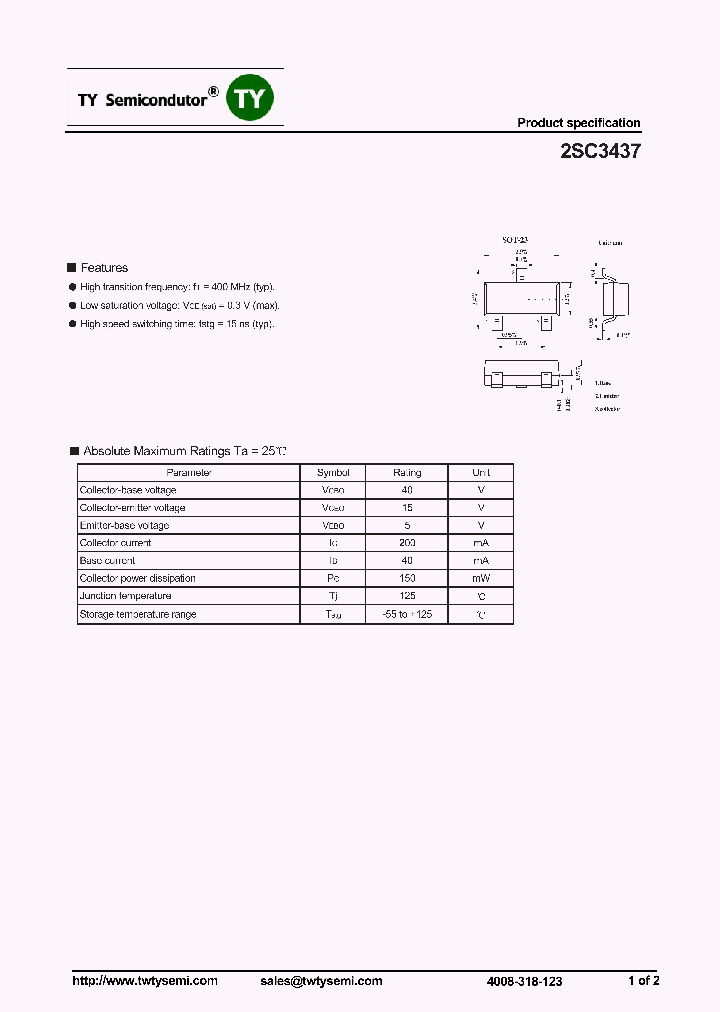 2SC3437_7323658.PDF Datasheet