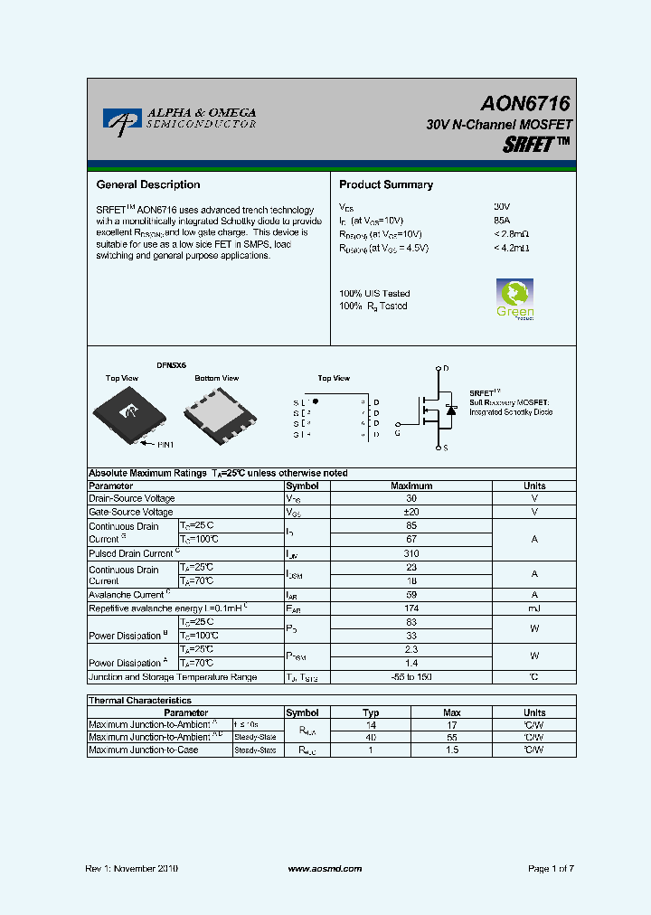 AON6716_7336377.PDF Datasheet