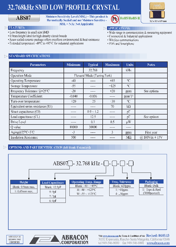 ABS0713_7336640.PDF Datasheet