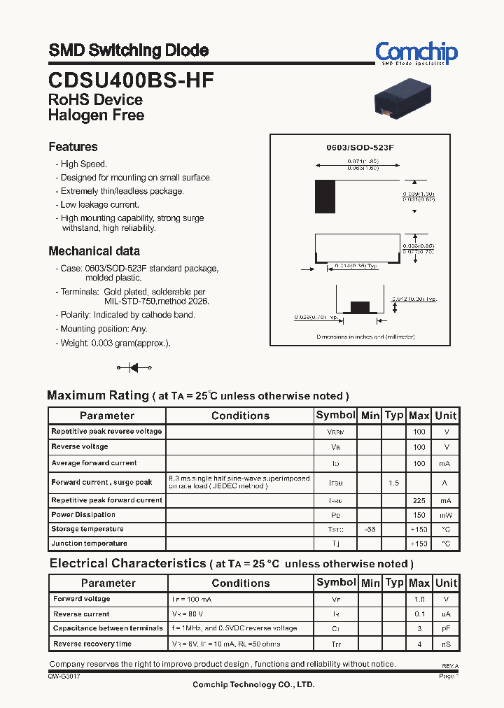 CDSU400BS-HF_7339647.PDF Datasheet