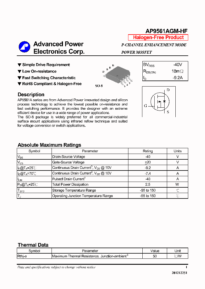 AP9561AGM-HF_7339930.PDF Datasheet